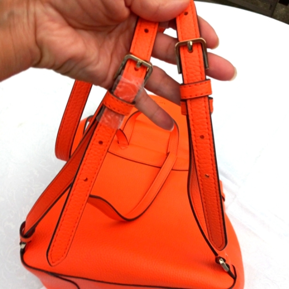 NWOT Kate Spade Leila Medium Flap Backpack 🍊 Coral Buds w/Adjustable Strap - Picture 12 of 16